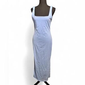 Light Blue Sleeveless Maxi Dress Bodycon Size Large